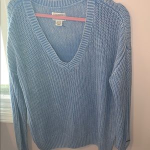 Victoria Secret Pink Large Light Blue sweater